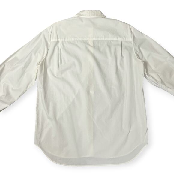 The Row White Puff Sleeved Button Up Shirt SIZE 4 White Cotton Relaxed Fit USA - Picture 9 of 16